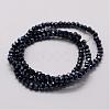 Electroplate Glass Bead Strands GLAA-K016-2x3mm-10PL-2