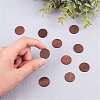 Painted Wood Cabochons WOOD-NB0001-30-3