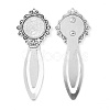 Tibetan Style Bookmark Cabochon Settings X-TIBE-S157-AS-NR-2