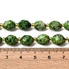 Natural Sesame Jasper Dyed Beads Strands G-D305-B02-02-3