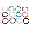 12Pcs 12 Styles Constellations Mixed Gemstone Chip Beaded Stretch Bracelets Sets BJEW-JB10931-4