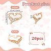 20Pcs Alloy Crystal Rhinestone Connector Charms FIND-PH0060-35-2