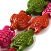 Dyed Synthetic Turquoise Beads Strands G-G024-01-2
