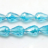 Electroplate Glass Beads Strands EGLA-D015-15x10mm-M-2