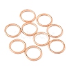 Alloy Soldered Closed Jump Rings KK-WH0052-05A-RG-1