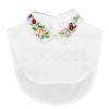 Detachable Polyester Embroidered Flower Collar AJEW-WH20006-242A-1