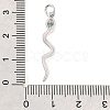 Brass Micro Pave Cubic Zirconia Pendants KK-V007-007P-02-1-3