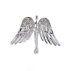 Large Wings Angel Alloy Crystal Rhinestone Brooch PW-WG8AAF4-02-1