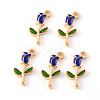 Alloy Enamel Pendants X-ENAM-S121-048C-2