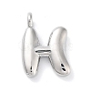 Rack Plating Brass Balloon Letter Pendants KK-C050-01P-H-1