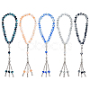 5Pcs 5 Colors Alloy Charm Bracelets BJEW-PH0004-68-1