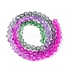 Gradient Color Baking Paint Glass Bead Strands X1-DGLA-A039-T2mm-A09-2