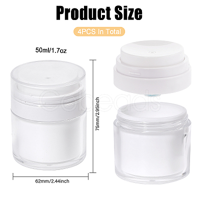 Plastic Empty Refillable Airless Pump Bottle AJEW-WH0016-49A-1