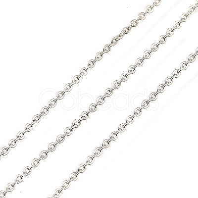 Rack Plating Brass Cable Chains CHC-M001-02-P-1