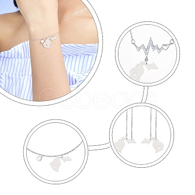 Tarnish Resistant 201 Stainless Steel Pendants STAS-T038-84-1