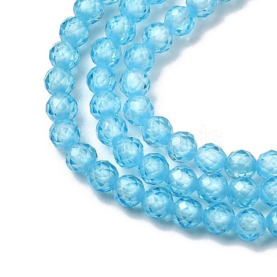 Cubic Zirconia Beads Strands G-G792-47-13B-1