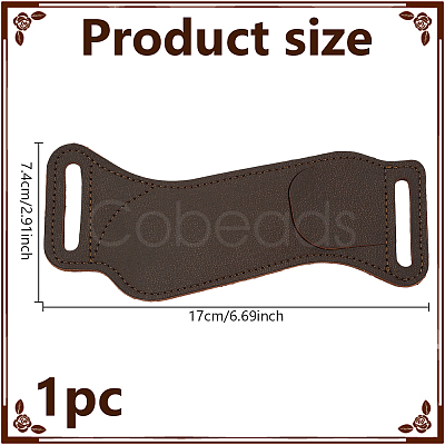 Wave Shaped Cowhide Knife Sheaths AJEW-WH0314-618-1
