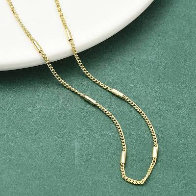 1.8MM Brass Twisted Chain Necklaces for Women NJEW-K271-15G-1