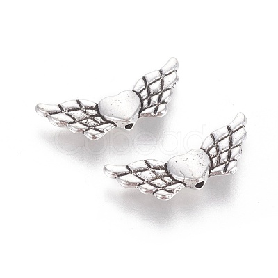Tibetan Style Alloy Angeltee Beads TIBEB-5494-AS-RS-1