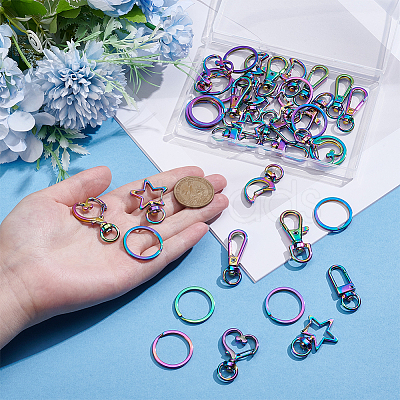 24Pcs Alloy Swivel Clasps FIND-UN0007-80-1