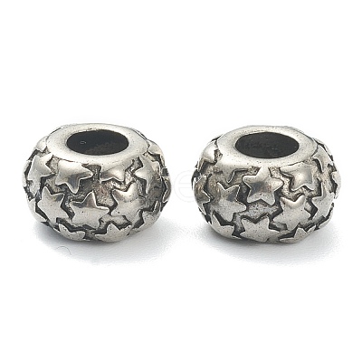 304 Stainless Steel European Beads STAS-I181-040AS-1
