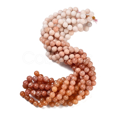 Natural Pink Aventurine Beads Strands G-B095-A02-01-1