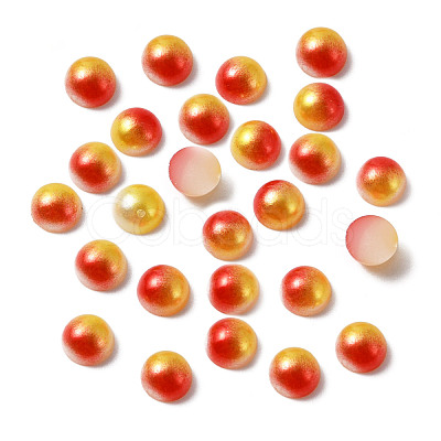 ABS Plastic Imitation Pearl Cabochons FIND-WH0038-44-1