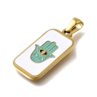 304 Stainless Steel Enamel Pendants STAS-B087-06G-01-1