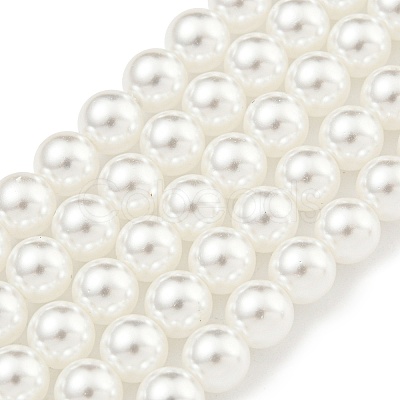 Glass Pearl Beads Strands X-HY-G002-01C-01-1