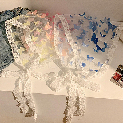 3Pcs 3 Colors Polyester Triangle Headscarf AJEW-CY0001-69-1