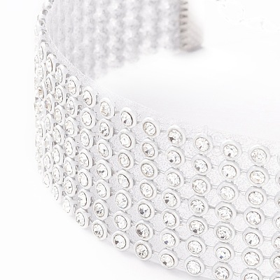 7 Row Crystal Rhinestone Choker Necklace NJEW-F289-01B-P-1