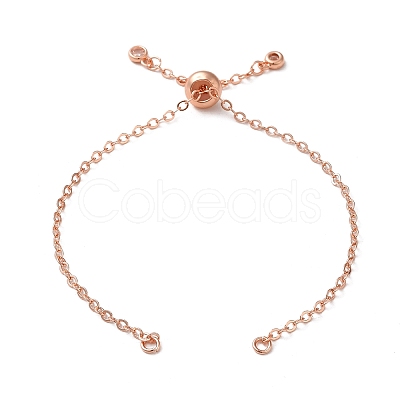Rack Plating Brass Cable Chain Link Bracelet Making KK-TAC0016-05RG-1