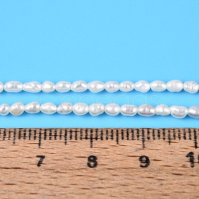 Natural Cultured Freshwater Pearl Beads Strands PEAR-T006-08-1