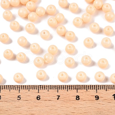 Opaque Baking Paint Glass Beads DGLA-T004-02D-1