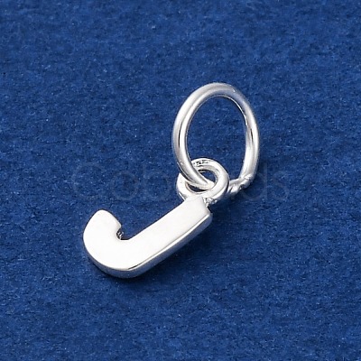 925 Sterling Silver Letter Charms STER-C012-01S-J-1