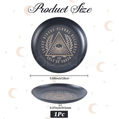 430 Stainless Steel Wiccan Altar Plate AJEW-WH20070-290A-02-1