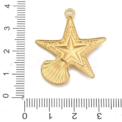 304 Stainless Steel Pendants STAS-P417-04A-G-1