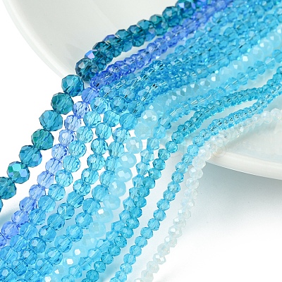 Electroplate Glass Beads Strands EGLA-FS0001-42A-1