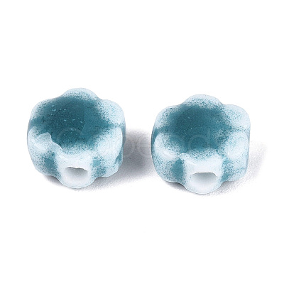 Vintage Handmade Porcelain Beads PORC-N013-25-17-1