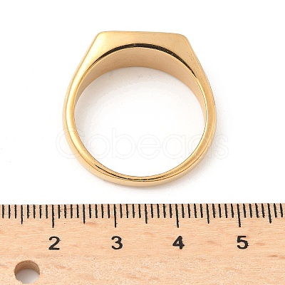 316L Stainless Steel Natural Lapis Lazuli Finger Rings for Women RJEW-U054-02C-03G-1