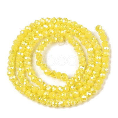 Electroplate Glass Beads Strands EGLA-A044-P1mm-B04-1