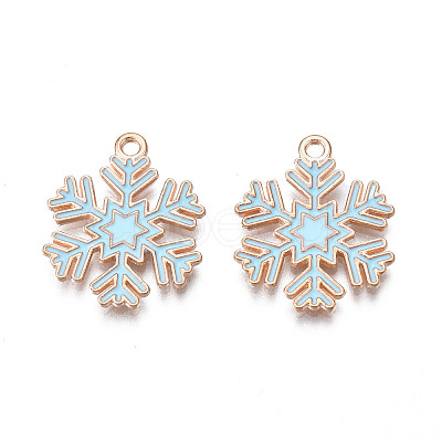 Christmas Style Alloy Enamel Pendants X-ENAM-Q442-68A-1