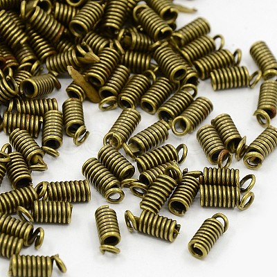 Nickel Free Iron Coil Cord Ends E193Y-NFAB-1