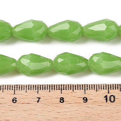 Electroplate Imitation Jade Glass Beads Strands EGLA-N013-J10mm-D04-1