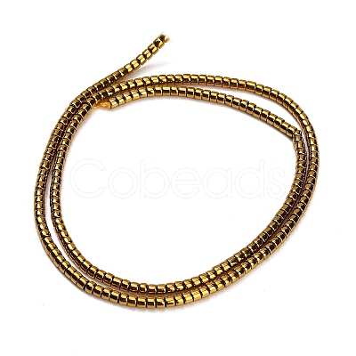 Electroplate Glass Beads Strands GL-CBAA615-01F-1