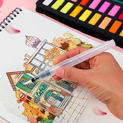 Water Coloring Brush Pens X-DRAW-PW0001-136B-1