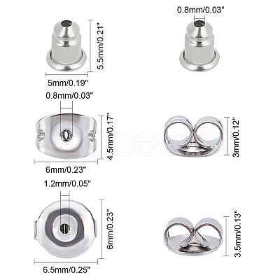 Unicraftale 304 Stainless Steel Ear Nuts STAS-UN0011-95P-1