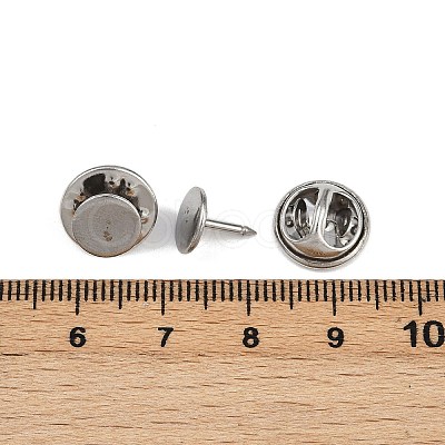 304 Stainless Steel Butterfly Clutches Pin Backs STAS-P262-03P-02-1