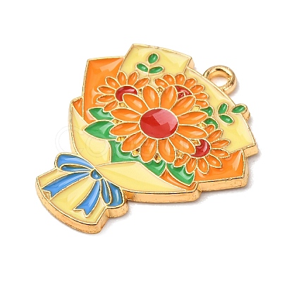 Alloy Enamel Pendants ENAM-I089-02G-01-1