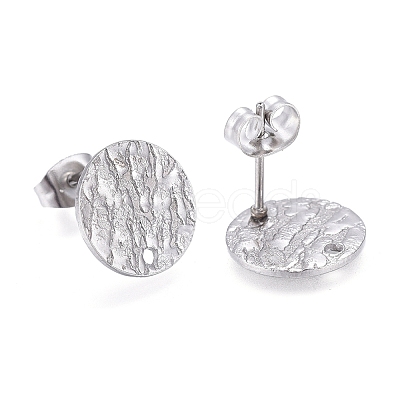 Non-Tarnish 304 Stainless Steel Stud Earring Findings X-STAS-M228-U01-01P-1